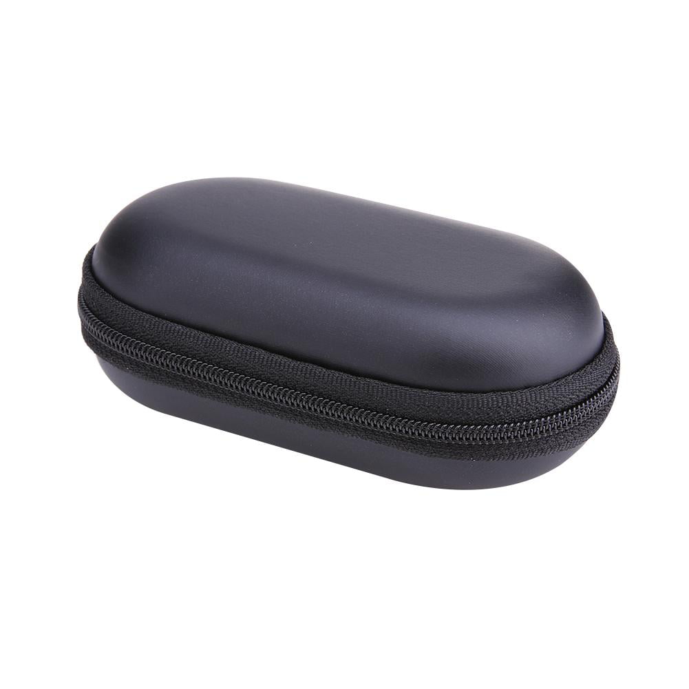 Elliptical EVA Zipper Earphone Headphone SD Card Storage Bag Box Carrying Pouch 