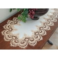 thumbnail image 4 of Gold European Lace and Antique Jacquard Fabric Table Runner (14" x 26" | 16" x 35"/44"/54" 14"x70"), 4 of 4