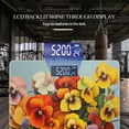 thumbnail image 3 of High Precision Body Weight Scale Smart Bathroom Scales with Large LCD Display(400lbs),Decorative for Bedroom-Bouquet Of Vibrant Pansies In Elegant Vase, 3 of 4