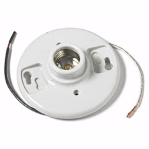 EPCO 16520 Standard Base Keyless Porcelain Lamp Holder (Keyless
