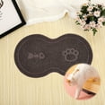 thumbnail image 1 of Non-Slip Pet Feeding Mat | PVC Waterproof Cat Food Bowl Mat | 17.7x10.2 Inch Easy-Clean Floor Protector for Cats & Dogs, 1 of 6