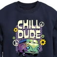 thumbnail image 3 of Disney Cars - Filmore Says Chill Dude - Toddler & Youth Crewneck Fleece Sweatshirt, 3 of 5