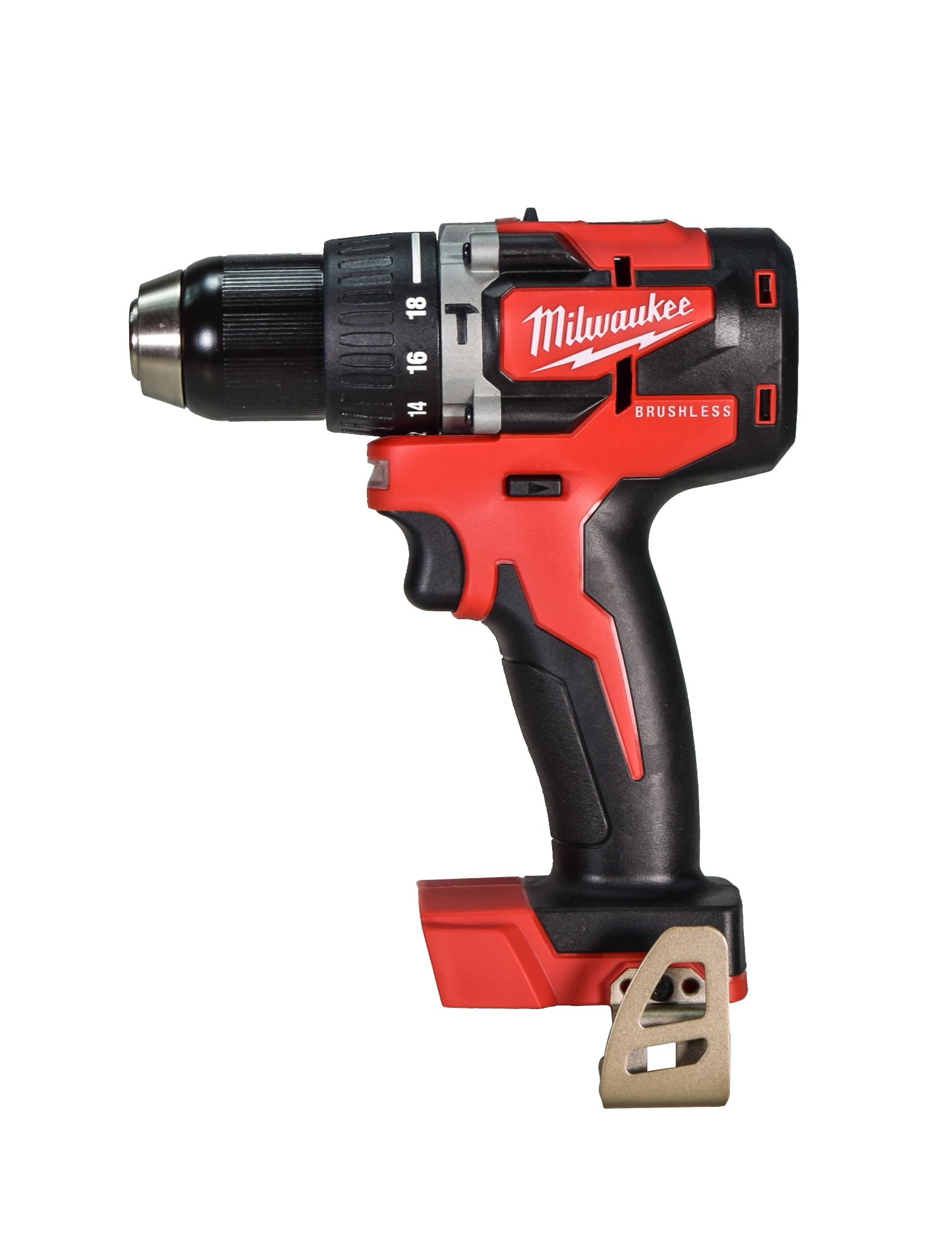 Milwaukee 280220 M18 18V 1/2" Compact Cordless Brushless Hammer Drill/Driver