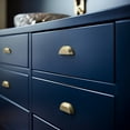 thumbnail image 7 of Goo-Ki 3''(76 MM) Hole Centers Champagne Bronze Cabinet Cup Handles, Luxury Zinc Alloy Cabinet Pulls for Dresser,Drawer,and Cupboard, 6 Pack, 7 of 7