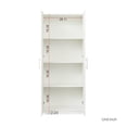thumbnail image 5 of GZXS 2-Door Tall Pantry Cabinet with Adjustable Shelves, Freestanding Storage Cupboard for Home Office, Living Room, Kitchen, 29.53"L x 15.75"W x 70.87"H, White, 5 of 9