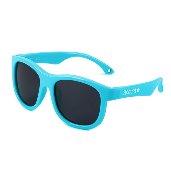 HECCEl Polarized Baby Sunglasses with Strap - UV Protection Scout Flexible Infant Sunglasses Age 0-2 Years, Ocean Teal