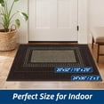 thumbnail image 3 of FLOORHUG Doormat Indoor 20"x 32", Soft and Absorbent Door Mat Non-Slip, Dirt Trapper Door Mats Entry Rug Low Profile Floor Mat Machine Washable Rugs for Entryway, Front Back Door, Brown, 3 of 7