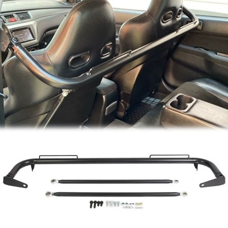49 Universal Iron Racing Safety Seat Belt Chassis Roll Harness Bar Rod Black Compatible With Ford Honda Mitsubishi And More Works All 4 Point 5 6 Belts Com - 2010 Honda Civic Seat Belt Replacement