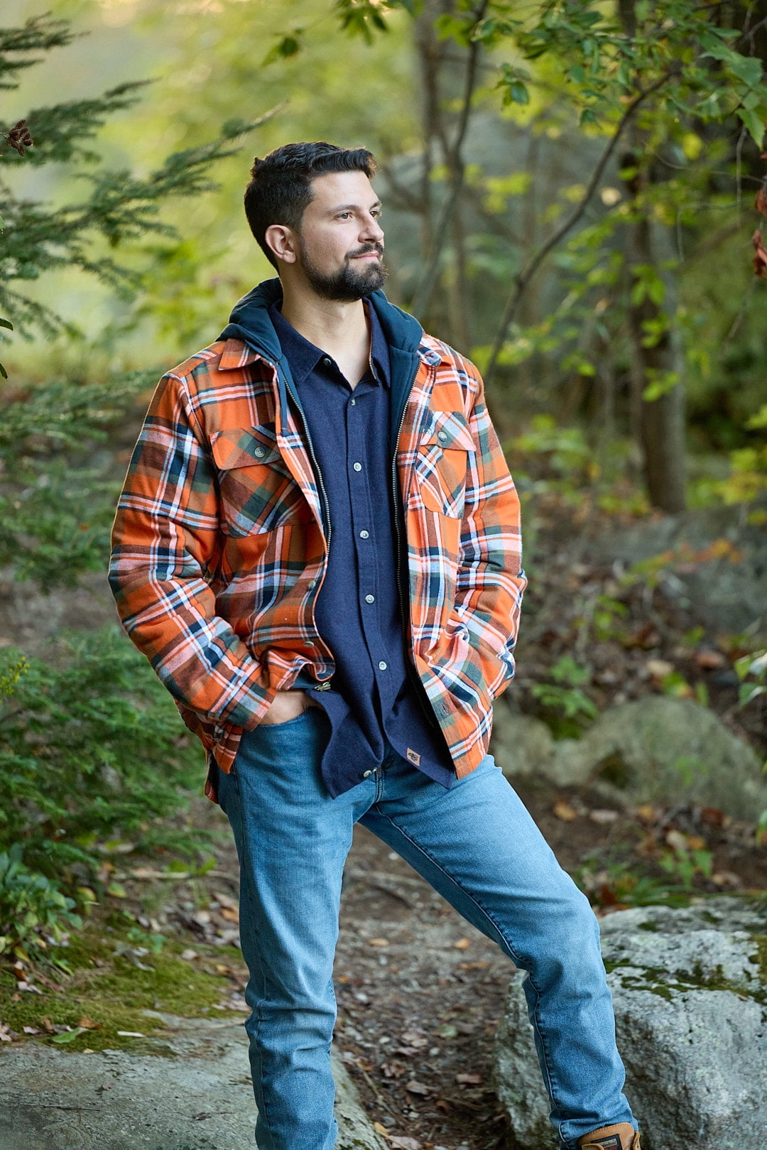 Legendary Whitetails Men's Maplewood Hooded Shirt Jacket