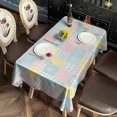 thumbnail image 2 of Pioneer Flower Floral Print Pattern Rectangle Tablecloth 60"x120", Waterproof Polyester Table Cloth, Wipeable Spillproof for Dining Camping Indoor Outdoor, 2 of 6