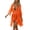C-Orange289, variant on DHFJKG Women Summer Crochet Swimwear Cover-Ups Beach Deep V Neck Cardigan Dress Lace Up Fashion Vacation Resort Clothes 3/4 Sleeve Stylish Beachwear