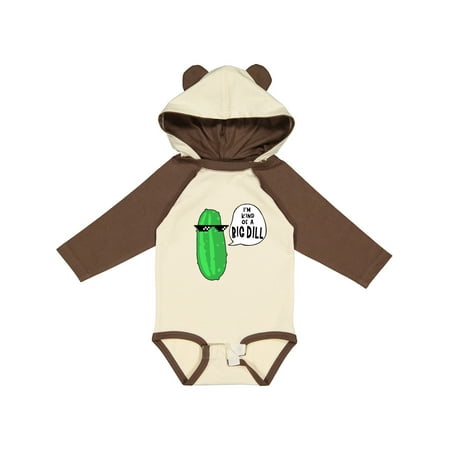 

Inktastic I m Kind of a Big Dill Pickle with Sunglasses Gift Baby Boy or Baby Girl Long Sleeve Bodysuit