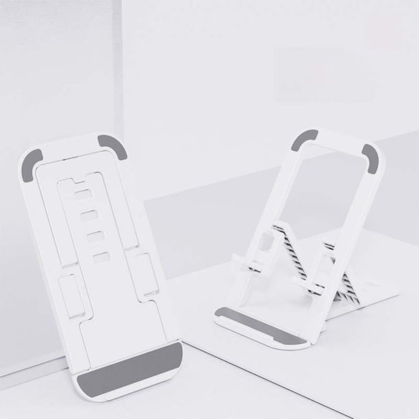Soporte Plegable de Escritorio para Teléfono: Soporte Ajustable Tipo Tarjeta con Almohadillas de Silicona Antideslizantes para Visualización Manos Libres En Casa, La Oficina o Durante Los Viajes.