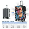 thumbnail image 6 of Fotbe Blue Dinosaur Luggage Cover Protector,Suitcase Protector,Scratch and Dirt Resistant,Fits 18-32 Inch Luggage-X-Large, 6 of 9