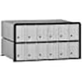 thumbnail image 3 of Salsbury Industries 2212 Aluminum Mailbox, 12 Doors, Rack Ladder System, Aluminum with Black Trim, 3 of 4
