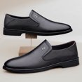 thumbnail image 5 of Men's Slip-On Business Dress Shoes, Embossed Formal Leather Loafers, 5 of 5