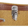 thumbnail image 4 of Acoustic Guitar Hard Case Fits 41-Inch Guitars, PVC Leather Covered Lightweight Hardshell Case with Plush Lining, Lock Latch for Storage & Travel, Yellow, 4 of 13