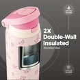 thumbnail image 5 of TAL 32oz Stainless Steel 2-in-1 Water Bottle with Straw and Chug Lid, Pink Flowers, 5 of 9