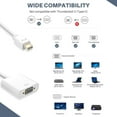 thumbnail image 3 of 1080P Active HDTV HDMI to VGA Adapter (Male to Female) Converter with Audio for PC, Monitor, Projector, HDTV, Xbox and more White, 3 of 10