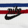 thumbnail image 5 of Men's Nike 3-Pack Retro Stripes Everyday Essential Ankle Socks Color: White Size: 8-12, 5 of 5