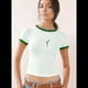 thumbnail image 4 of Camiseta Gráfica Vintage para Mujer con Cuello Redondo Acanalado y Ribete en Contraste Bordes Blancos y XL, 4 of 10