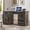 Gray, variant on Euroco 55" Executive Desk with Charging Station & 5 Drawers, Farmhouse Computer Desk with File Drawer & Cabinet,Wooden Home Office Desk for Work Study,Gray