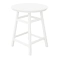 thumbnail image 2 of Costaelm Paradise Outdoor HDPE 35" Round Counter Height Patio Bar Table, White, 2 of 9
