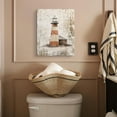 thumbnail image 2 of Rustic Lighthouse Wall Art Canvas Lighthouse Abstract Painting Wall Decor Framed Posters Home for Living Room Bedroom Bathroom Decoration 12x16 inch, 2 of 6