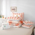 thumbnail image 6 of Manfei Modern Checkered 7 Pieces Full Size Bedding Sets,Festive Christmas Full Size Bed in a Bag,Orange Red,Christmas Reversible, 6 of 7
