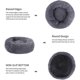thumbnail image 2 of Cesta relajante ZHAOCHENG para gatos y perros pequeños cojín para cama de gato forma de donut gris oscuro, 2 of 5