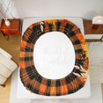thumbnail image 5 of Manfei Fall Pumpkin Bed Sheets Twin, Thanksgiving Day Twin Sheet Sets, Vintage Buffalo Bedding Sets Twin Size, Lightweight Room Decor, 3 Pieces, 5 of 7