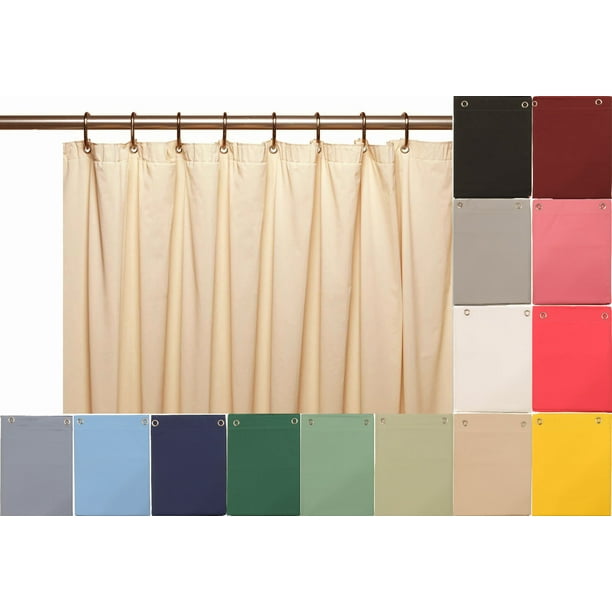 10 Mil Heavy Duty Vinyl Shower Curtain Liner with Metal Grommets size