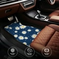 thumbnail image 5 of Daiia Daisies Flowers Printed Car Floor Mats Set of 4, Durable Non Slip Auto Floor Carpet, Car Interior Carpets Proof Foot Pads Anti-Slip Cushion Automoetive Accessories, 5 of 6