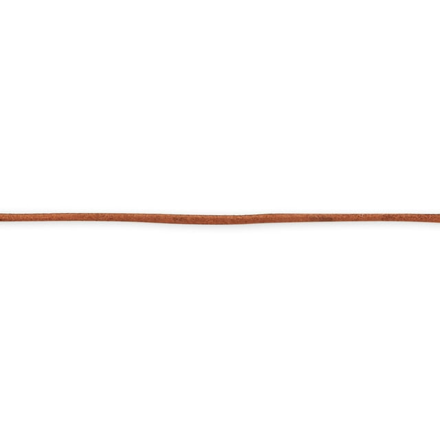 925 Sterling Silver 16 Inch 2mm Natural Leather Cord Chain Necklace Pendant Charm
