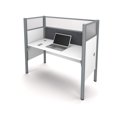 thumbnail image 2 of Bestar Pro-Biz Cubicule de Bureau Simple avec Panneau d'Adhérence Gris - Blanc, 2 of 7