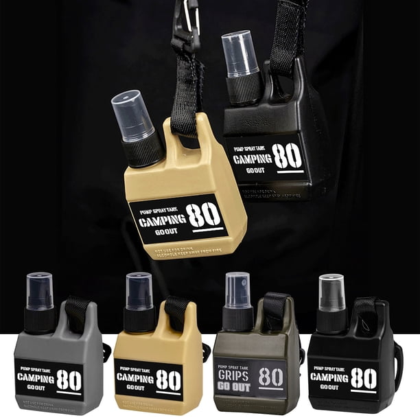 Precios Especiales, Botella rociadora hidratante para acampar al aire libre de 80 ml, botella rociadora multifuncional, portátil con hebilla para colgar Akmoler