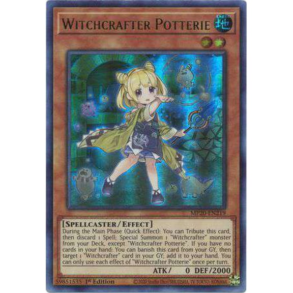 YuGiOh 2020 Tin of Lost Memories Ultra Rare Witchcrafter Potterie MP20-EN219