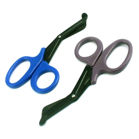 Bandage Scissors Purple OdontoMed2011® EMT Trauma Shears - Stainless Steel Bandage Scissors for Nursing Purposes - Sharp 2-pack Scissor is Perfect for EMS, Doctors, Nurses, Cutting Bandages 5.5