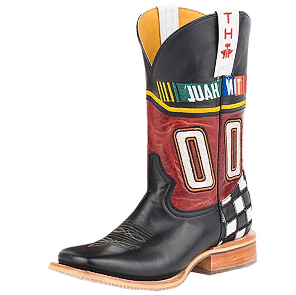 Tin Haul Footwear Mens Tin Haul Running Hot Nascar Racing Top Boots by TIN HAUL FOOTWEAR
