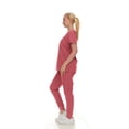 thumbnail image 4 of HEAL+WEAR Women's Scrub Set Stretch V-Neck Top & Pants 4-Way Stretch,Wrinkle-Resistant,Breathable Fabric, 4 of 4