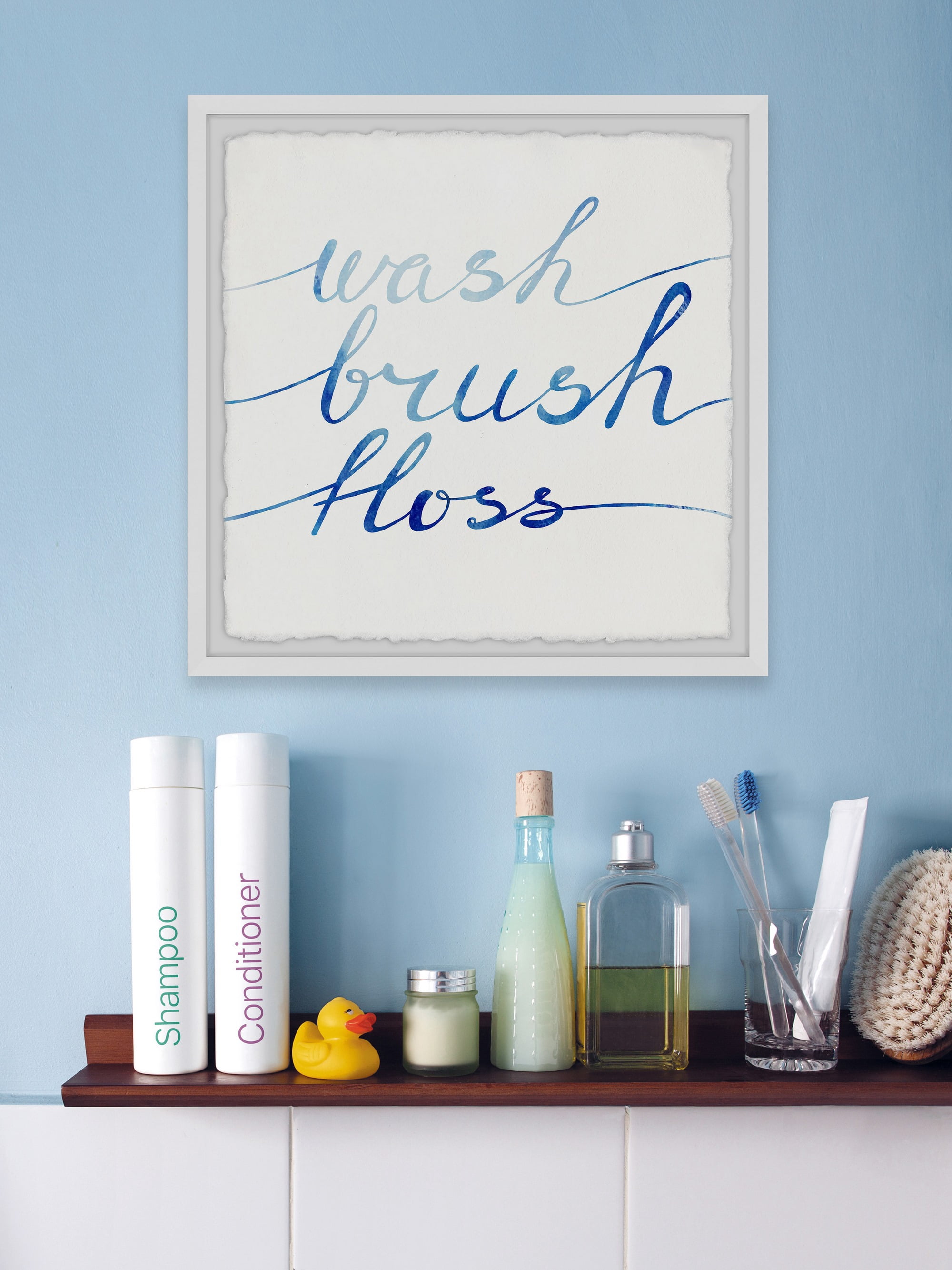 Marmont Hill Brush and Floss Framed Wall Art