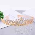 thumbnail image 3 of Corona de princesa con peines para mujer, coronas de cristal para niña, boda, graduación, disfraces de cumpleaños, accesorios para el cabello de Halloween, 3 of 4