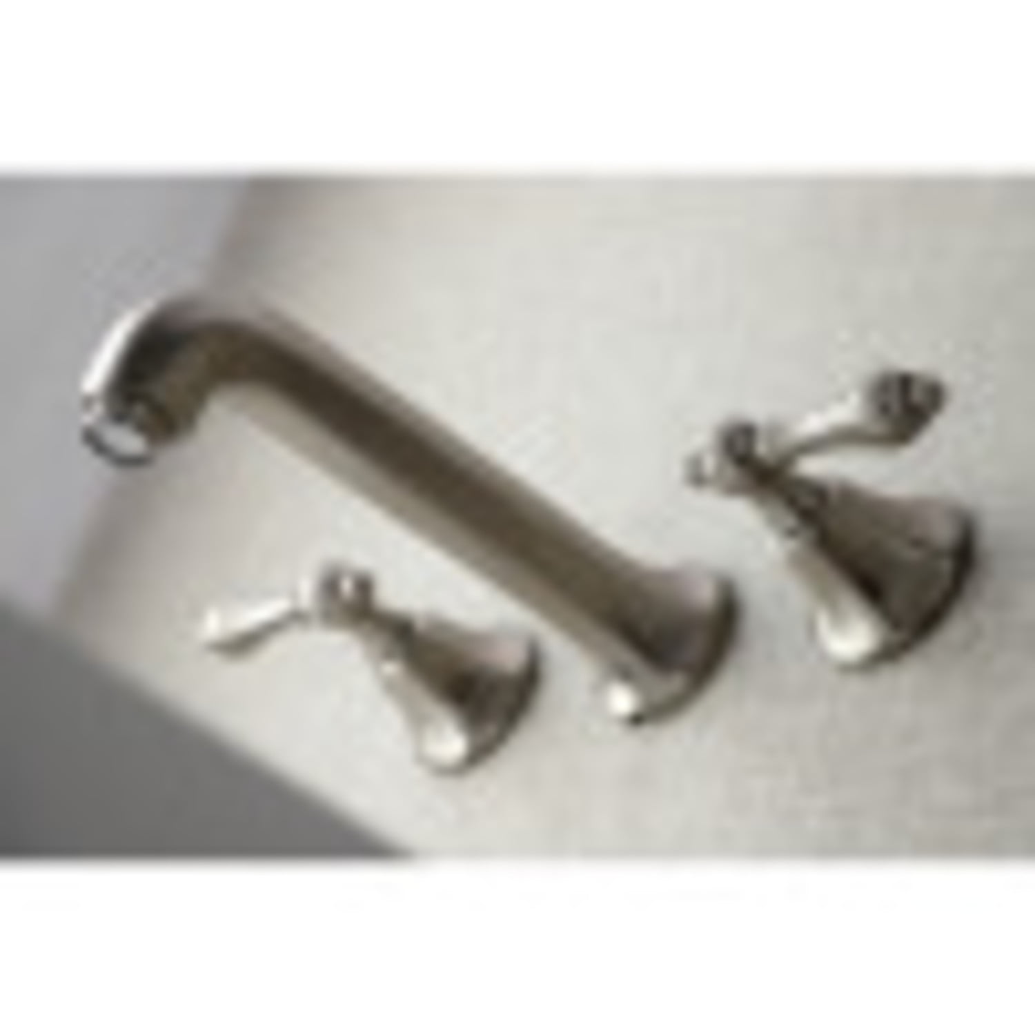 Kingston Brass KS4128AL Metropolitan 2-Handle Wall Mount Bathroom Faucet, Brushed Nickel
