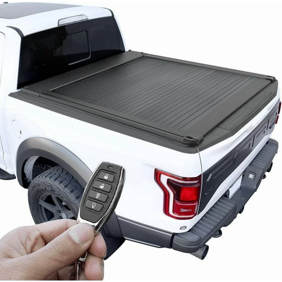 Syneticusa ER Power Retract Hard Tonneau Cover Fits 2011-2025 Ford F-150 5.5' (67”) Truck Bed (incl. Raptor/Lightning) Retractable Waterproof T-Slot Rails