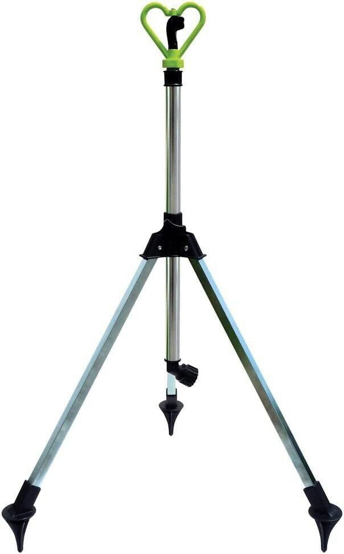 Telescoping Tripod Sprinkler, Revolving Tripod Sprinkler System for Lawn Garden, Adjustable 20 to 1900 Square Feet