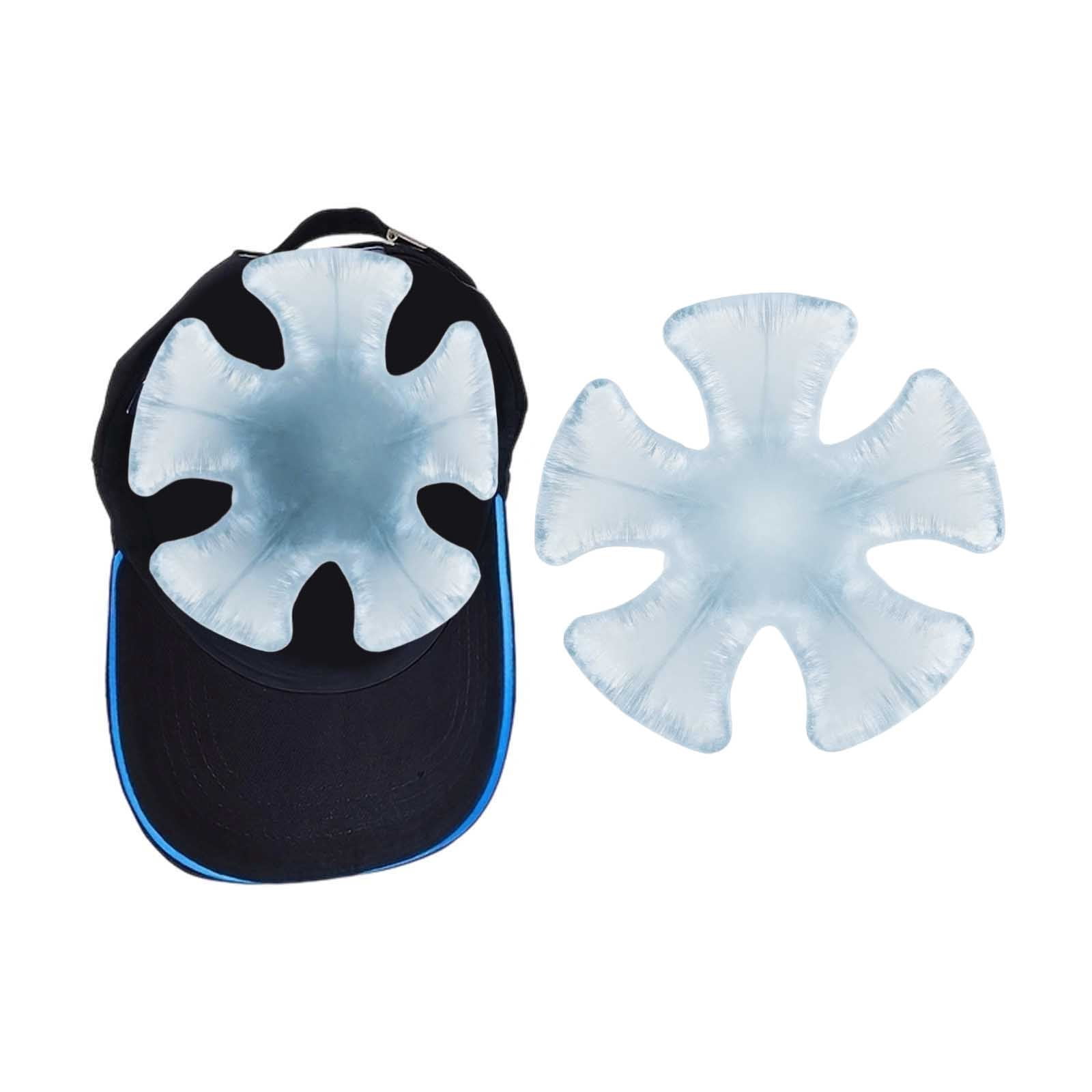 Ice Pack Hat Cooling Accessory - Reusable Gel Cooling Pad for & Hats - Foldable Fishing Hat Cooler Insert for Hiking Camping Sports - Breathable Cold Pack for Hard Hats Catcher