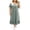 Green, variant on SELONE Long Nightgowns for Women Short Sleeve Plus Size Lace Maxi Sleep Shirt Ruffle Bow Long Dress Casual House Dress
