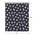 thumbnail image 5 of Pioneer Flower Floral Print Pattern Shower Curtain 72"x84", Bathroom Decorative Shower Curtain Set with 12 Hooks, Waterproof Washable, 5 of 6