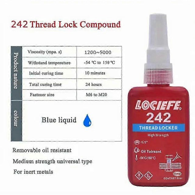50 ml Agente Fijador De Roscas Yuxing Pegamento Anaeróbico Anti-floje Color04
