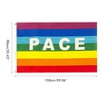 thumbnail image 3 of Pieza, bandera de la paz de siete colores, asta de bandera portátil, bandera para agitar con la mano del arco iris, decoración de jardín, 90*150cm, 3 of 10